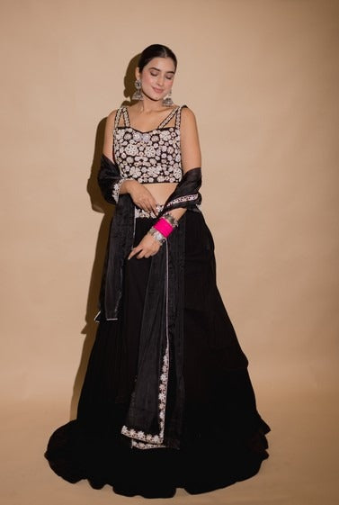 Black Pearl lehenga set