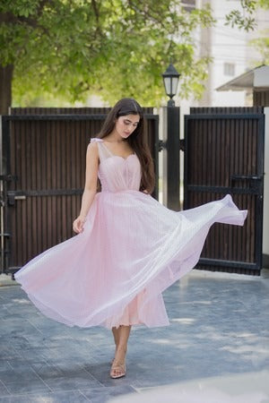 Polka tulle dress