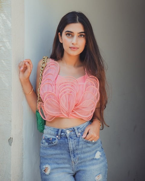 Peach petal top