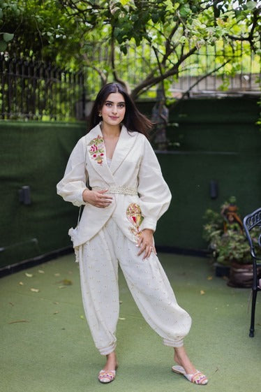 Fire balloon dhoti set