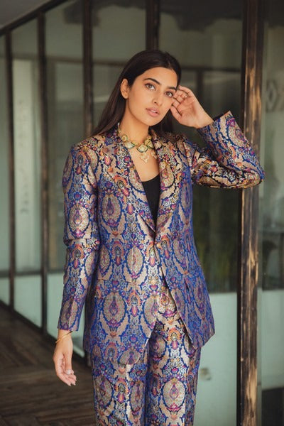 Brocade blazer