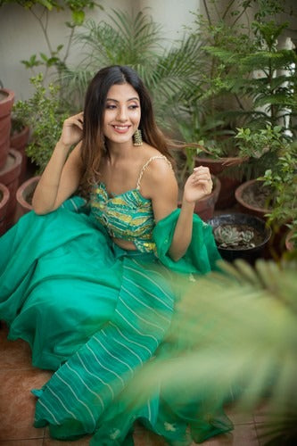 Butterfly midi skirt set