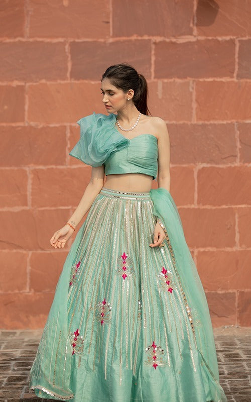 Pine Lehenga