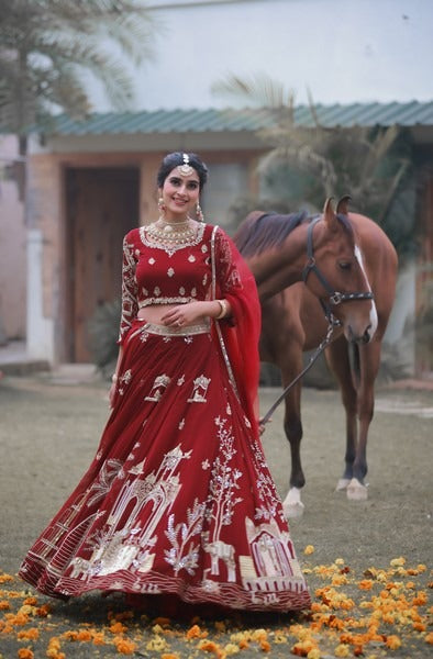 Lockdown bridal lehenga set